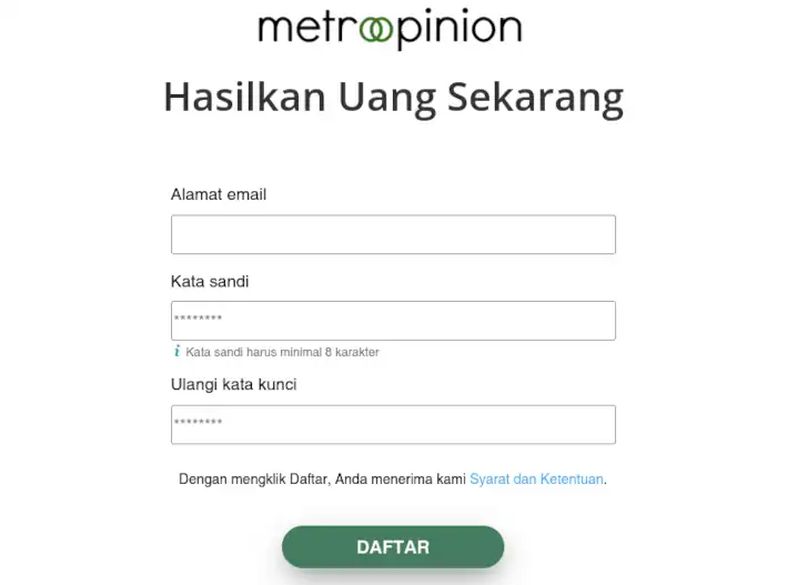 Review MetroOpinion, Penipuan atau Bukan? 2 cara daftar metroopinion