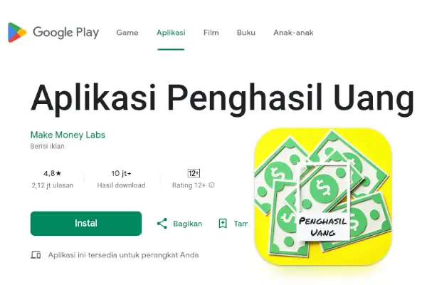 Review Aplikasi Make Money Labs dan Mobile Media Labs 4 apk uang google play