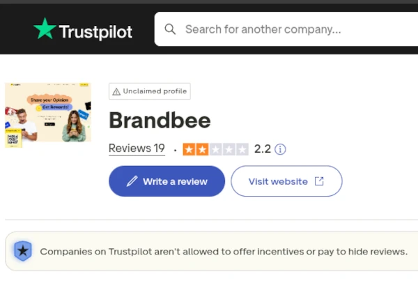 BrandBee Trustpilot