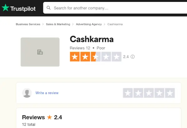 Review CashKarma, Penipuan atau Bukan? 4 cashkarma trustpilot