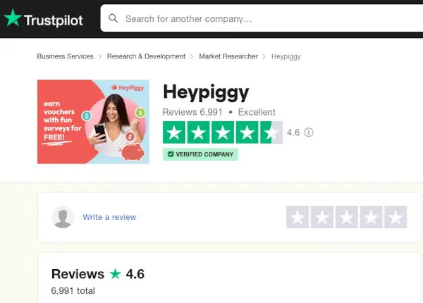 Review HeyPiggy, Penipuan atau Bukan? 4 heypiggy trustpilot