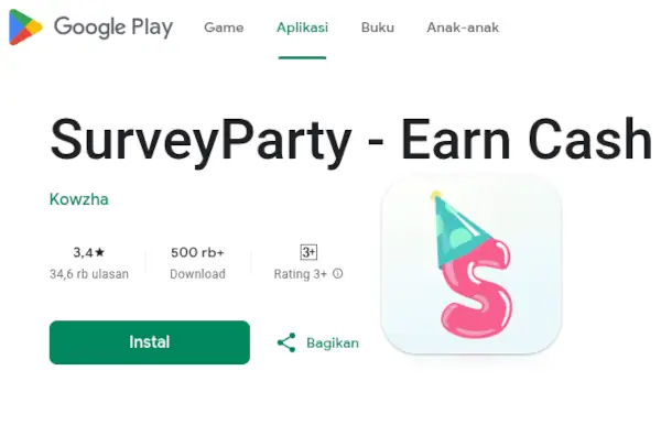 SurveyParty penipuan