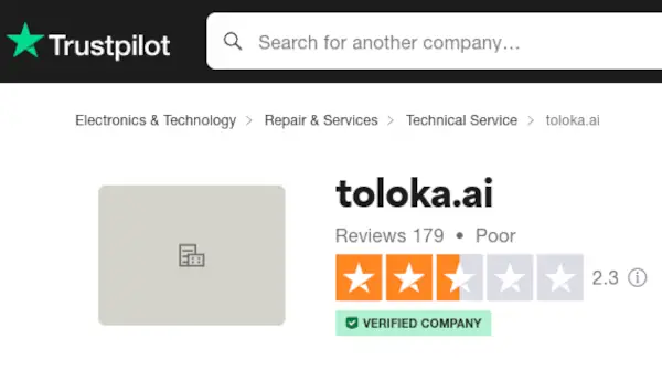 Review Toloka, Penipuan atau Bukan? 3 toloka trustpilot