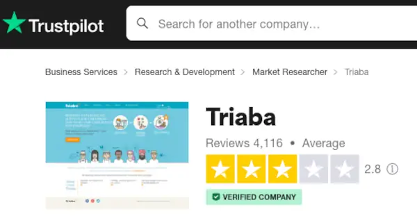 Review Triaba, Penipuan atau Bukan? 2 triaba trustpilot