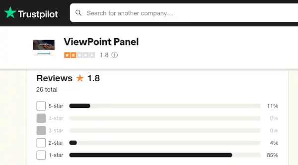 Review Viewpoint Panel, Penipuan atau Bukan? 3 viewpoint panel trustpilot