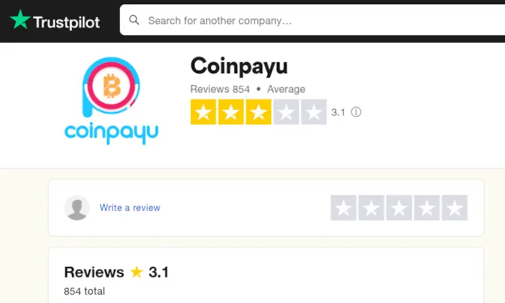 Review Coinpayu, Penipuan atau Bukan? 3 coinpayu trustpilot