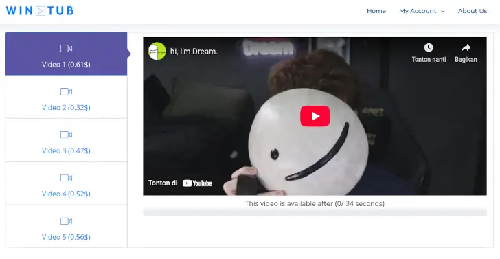 Review WinTub, Penipuan atau Bukan? 2 contoh video wintub