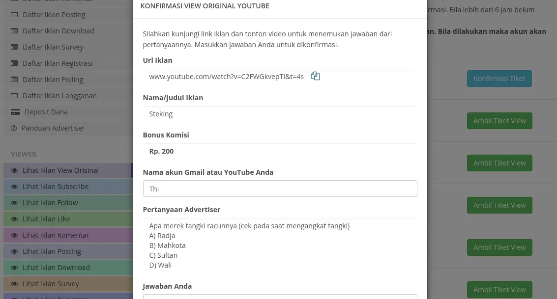 Review JasaView id, Penipuan atau Bukan? 2 tugas jasaview id