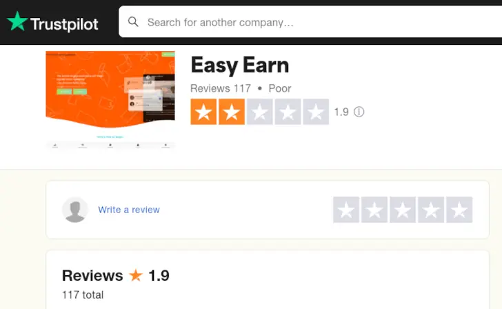 Review Easy-Earn.Org, Penipuan atau Bukan? 3 easy earn org trustpilot