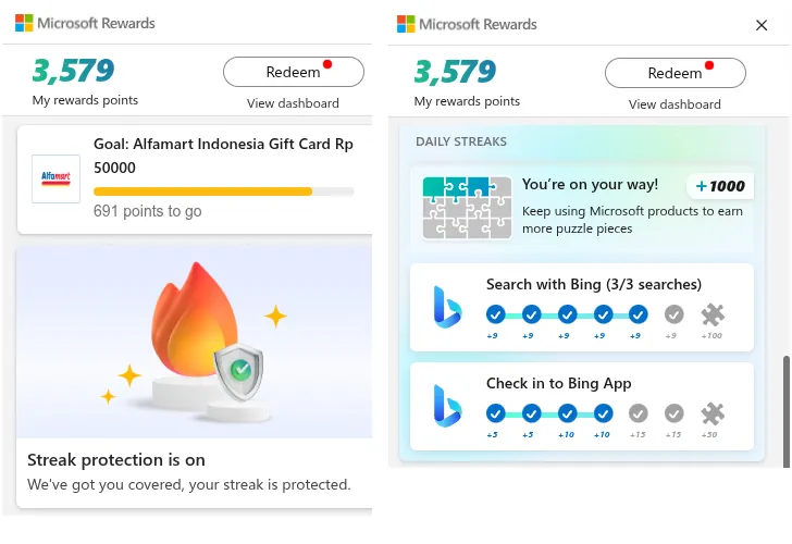 cara kerja microsoft rewards