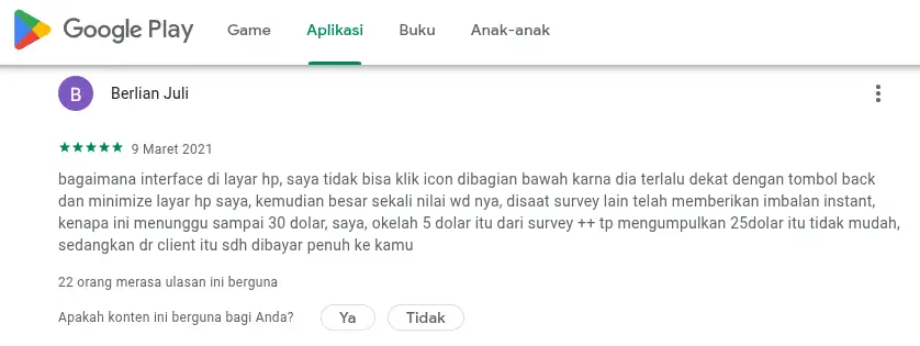 komentar survey plus plus