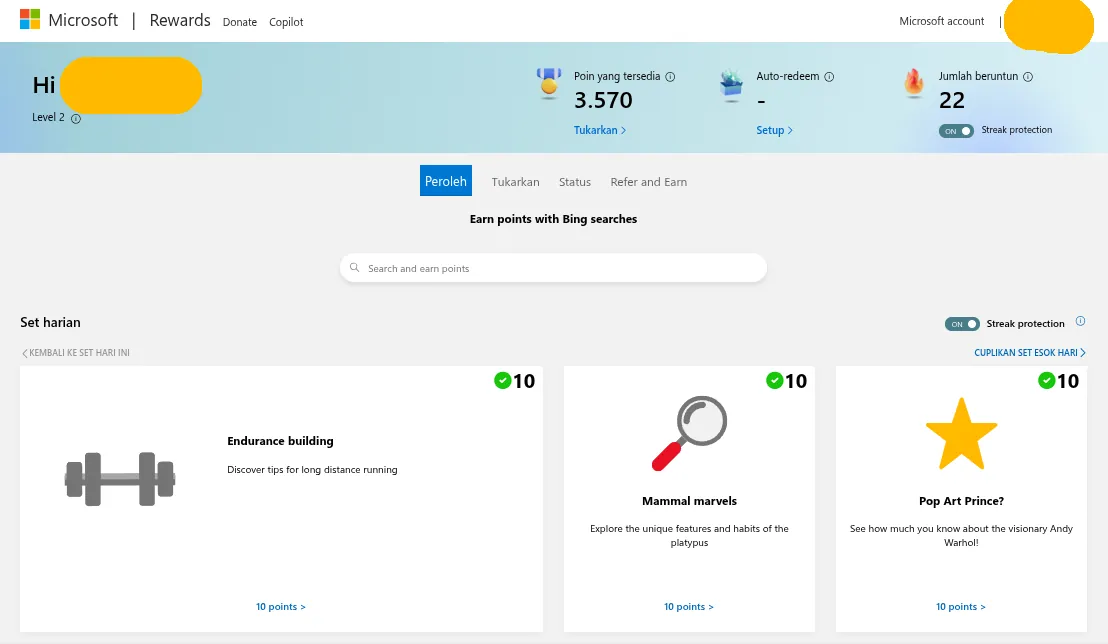 microsoft rewards adalah