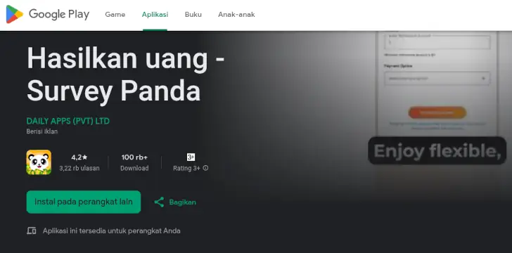 survey panda penipuan