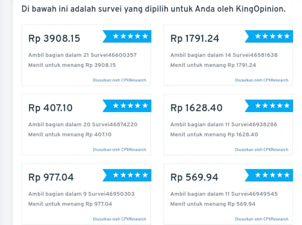 Review KingOpinion, Penipuan Atau Bukan? 2 tugas kingopinion