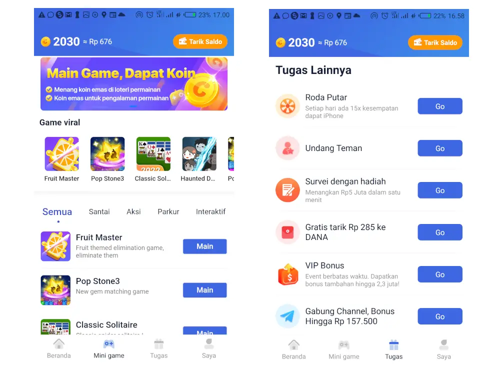 tugas tap coin
