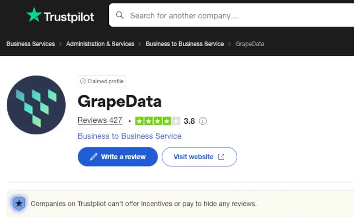 grapedata penipuan