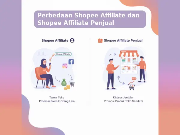 Review Shopee Affiliate 2025: Pengalaman & Bukti Penghasilan Nyata 2 perbedaan Shopee Affiliate dan Shopee Affiliate Penjual