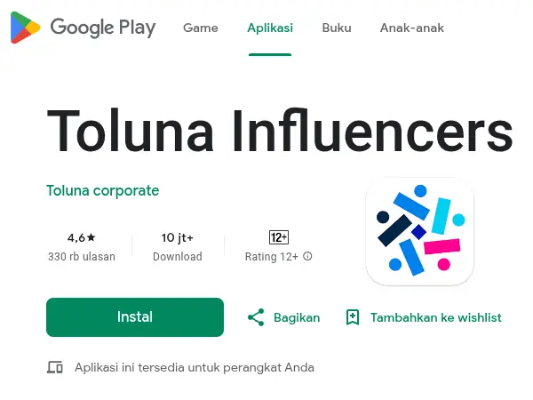 10 Aplikasi Penghasil Uang Terpercaya 2025 (Langsung ke DANA & Rekening) 8 aplikasi penghasil uang Toluna Influencers