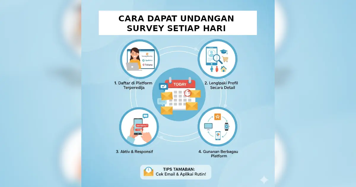 cara dapat undangan survey setiap hari