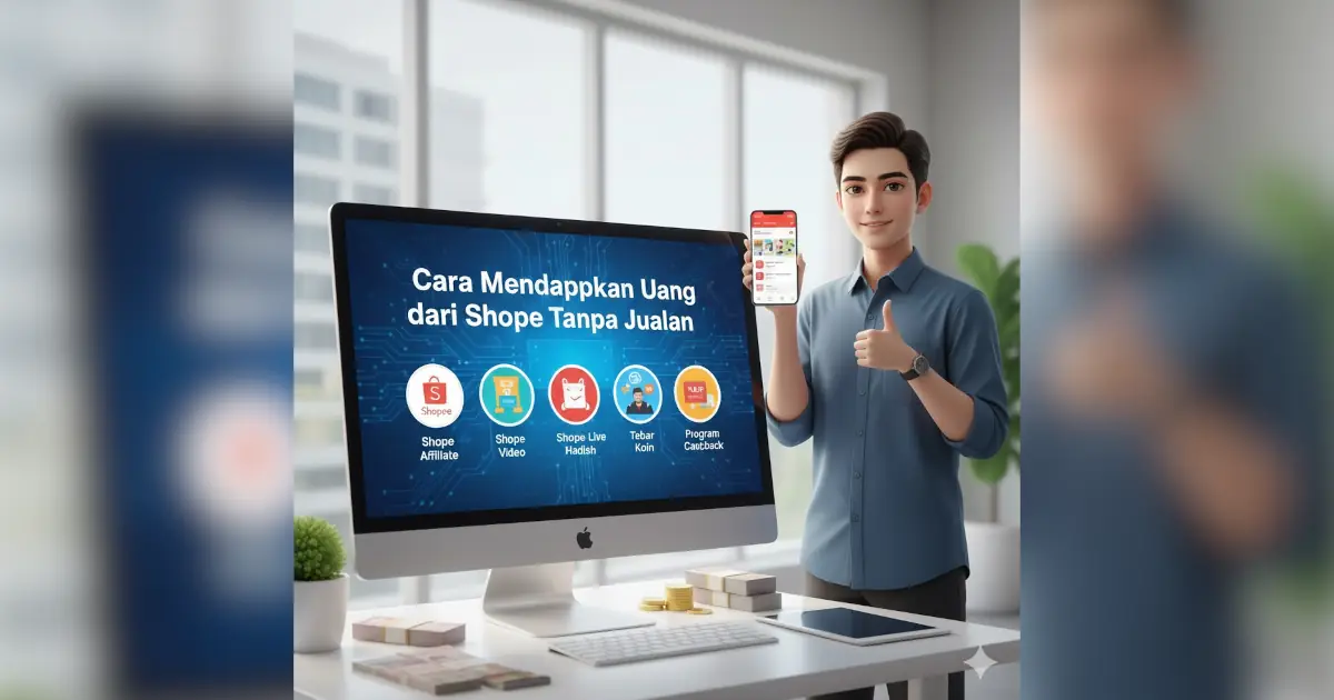 cara mendapatkan uang dari shopee tanpa jualan