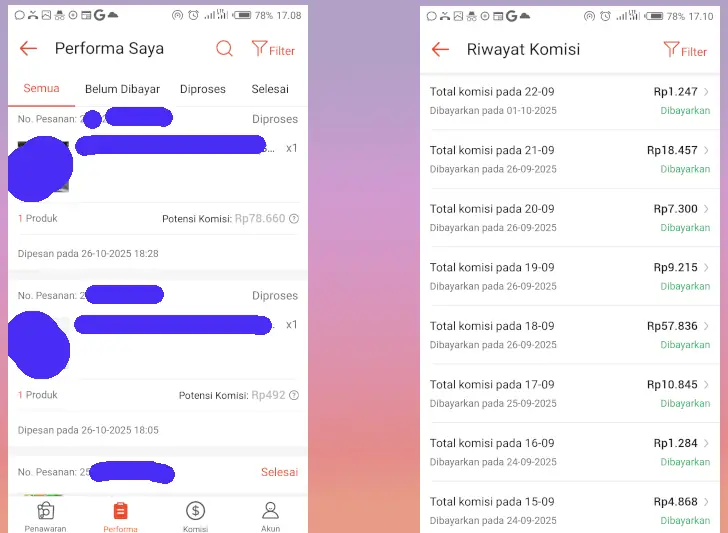 Review Shopee Affiliate 2025: Pengalaman & Bukti Penghasilan Nyata 4 komisi Shopee Affiliate