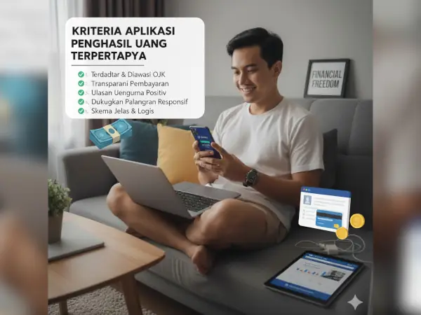 10 Aplikasi Penghasil Uang Terpercaya 2025 (Langsung ke DANA & Rekening) 1 kriteria aplikasi penghasil uang terpercaya