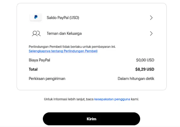Cara Convert Saldo PayPal ke ShopeePay, DANA, GoPay, OVO & LinkAja Dengan Mudah! 4 membayar dengan saldo paypal