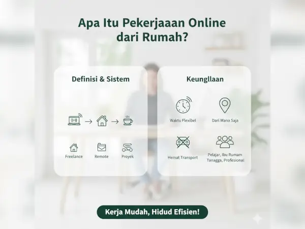 10+ Rekomendasi Pekerjaan Online dari Rumah Tanpa Modal atau dengan Modal Kecil 1 pengertian pekerjaan online dari rumah