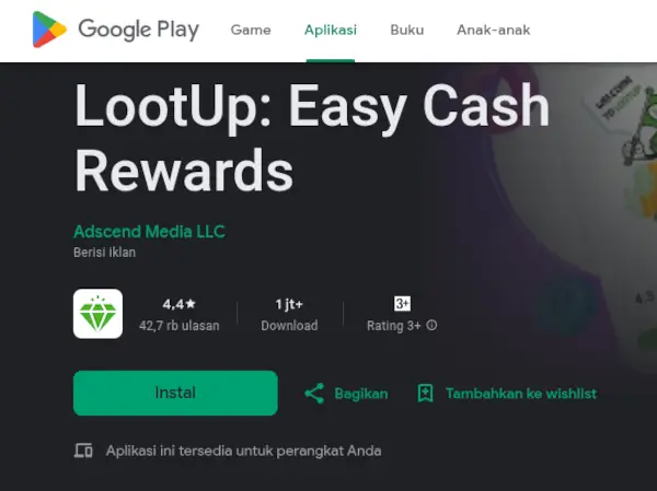 7 Rekomendasi Situs dan Aplikasi Penghasil PayPal Terpercaya 2025 5 aplikasi penghasil paypal LootUp