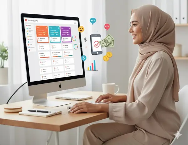 Panduan Lengkap: Cara Menghasilkan Uang dari Internet untuk Pemula (2025) 3 penghasilan dari internet survey berbayar