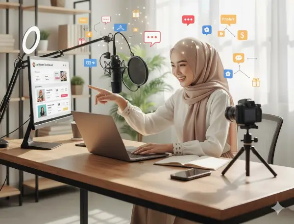 Panduan Lengkap: Cara Menghasilkan Uang dari Internet untuk Pemula (2025) 7 penghasilan online dari affiliate marketing