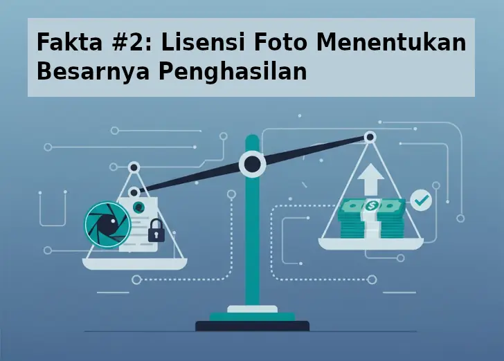 Fakta #2: Lisensi Foto Menentukan Besarnya Penghasilan
