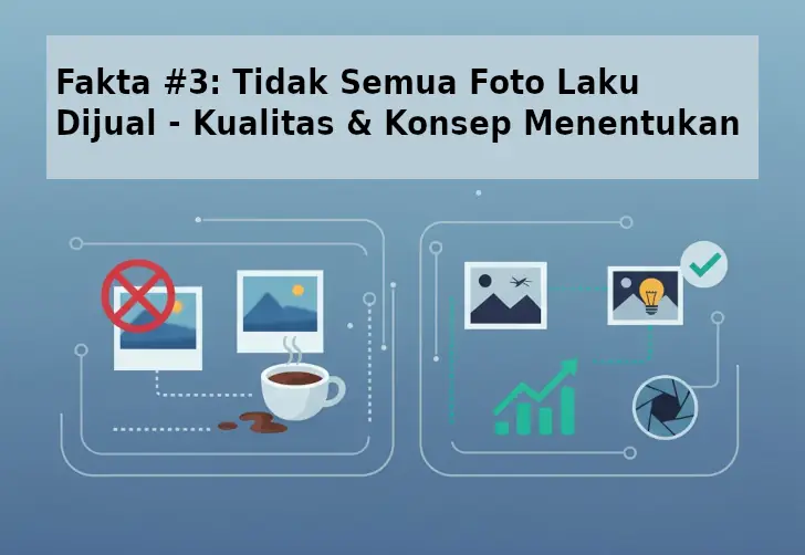 Fakta #3: Tidak Semua Foto Laku Dijual - Kualitas & Konsep Menentukan