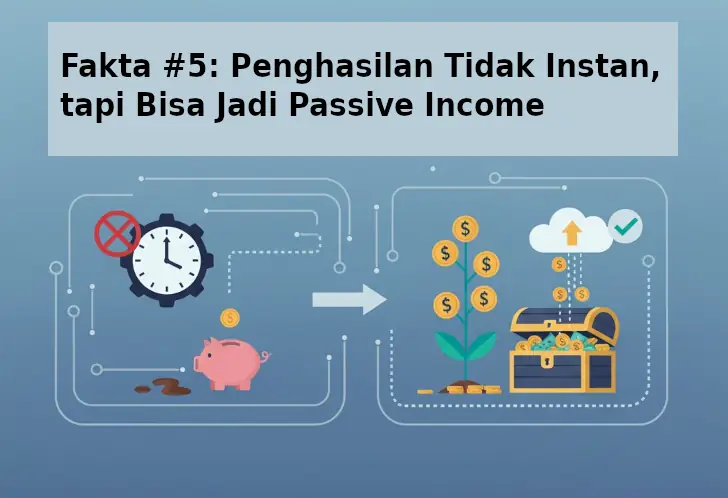 Fakta #5: Penghasilan Tidak Instan, tapi Bisa Jadi Passive Income