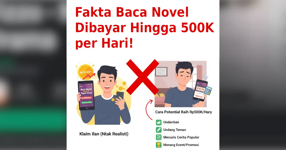 fakta baca novel dibayar
