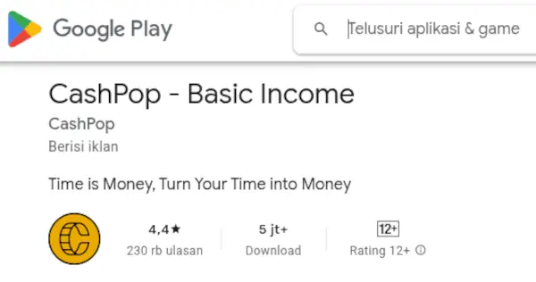 game penghasil saldo dana CashPop