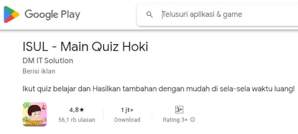 game penghasil saldo dana Isul