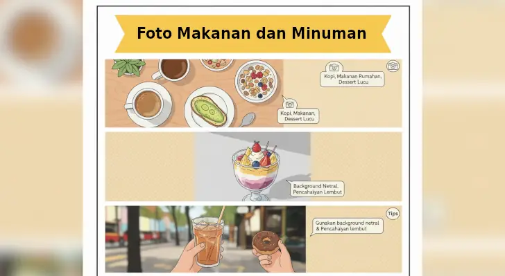 10 Ide Foto dari HP yang Bisa Dijual Online dan Laku Keras! 3 ide foto makanan dan minuman