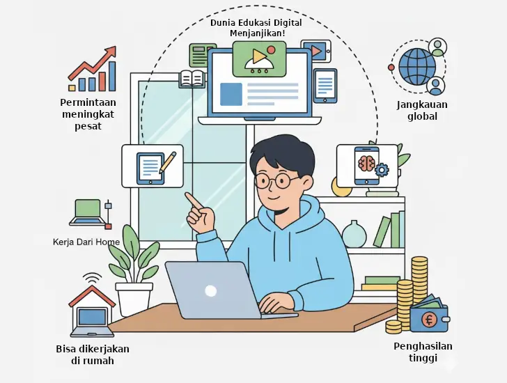5 Peluang Karier di Dunia Edukasi Digital yang Cukup Menjanjikan 2 mengapa edukasi digital menjanjikan