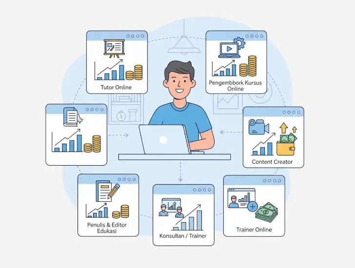 5 Peluang Karier di Dunia Edukasi Digital yang Cukup Menjanjikan 3 penghasilan bekerja di dunia edukasi digital