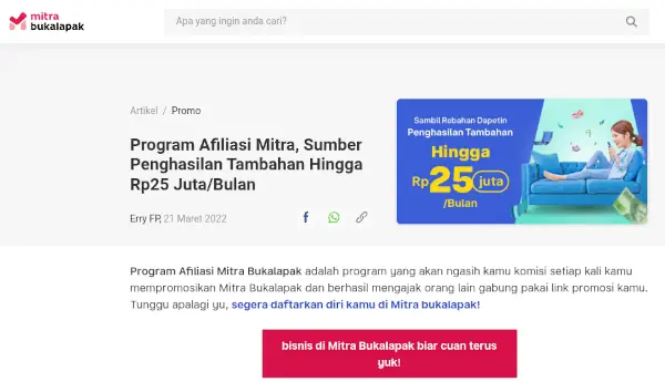 platform affiliate Bukalapak