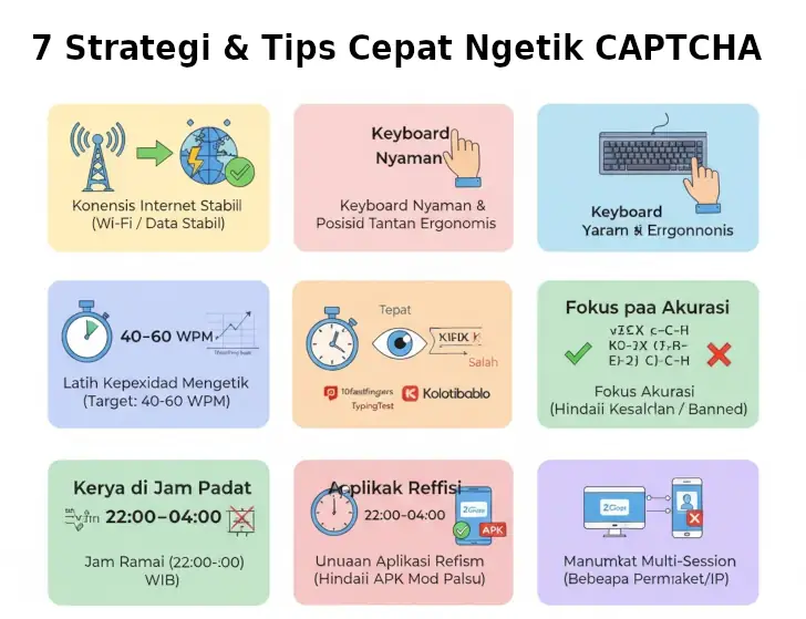 strategi ngetik captcha cepat