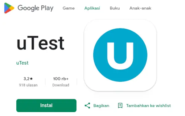 tester aplikasi dibayar uTest