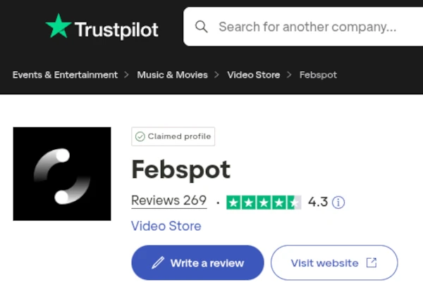 Febspot Trustpilot